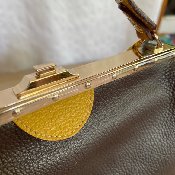 NWT CLAUDIA FIRENZE LEATHER BAG - Picture 5 of 9